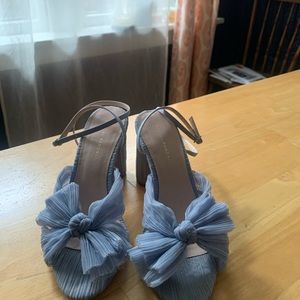 Loeffler Randall- Camilla bow heal in baby blue